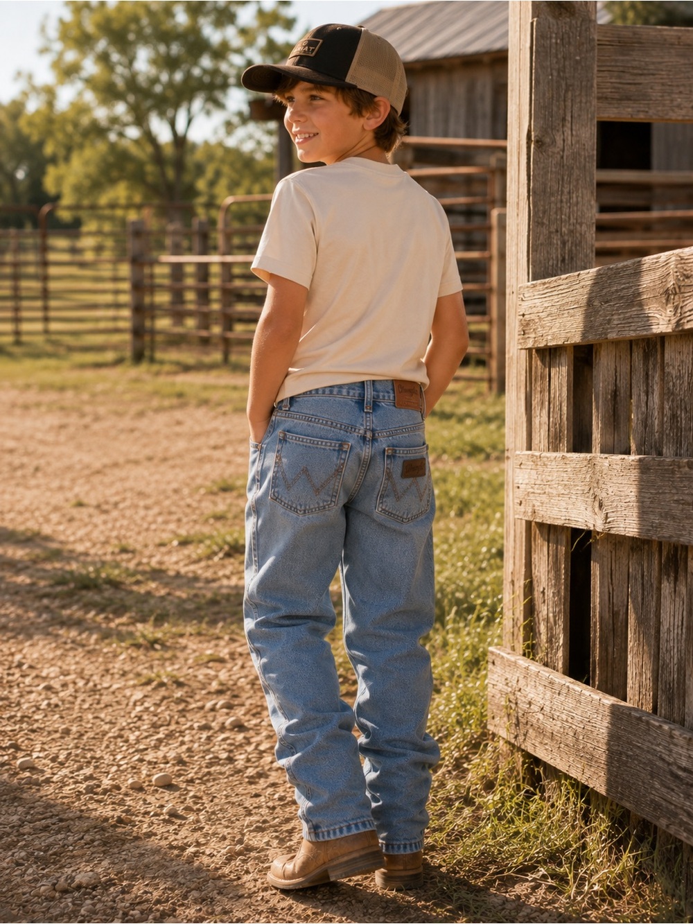 Wrangler Light Blue Vintage-Inspired Denim Jeans